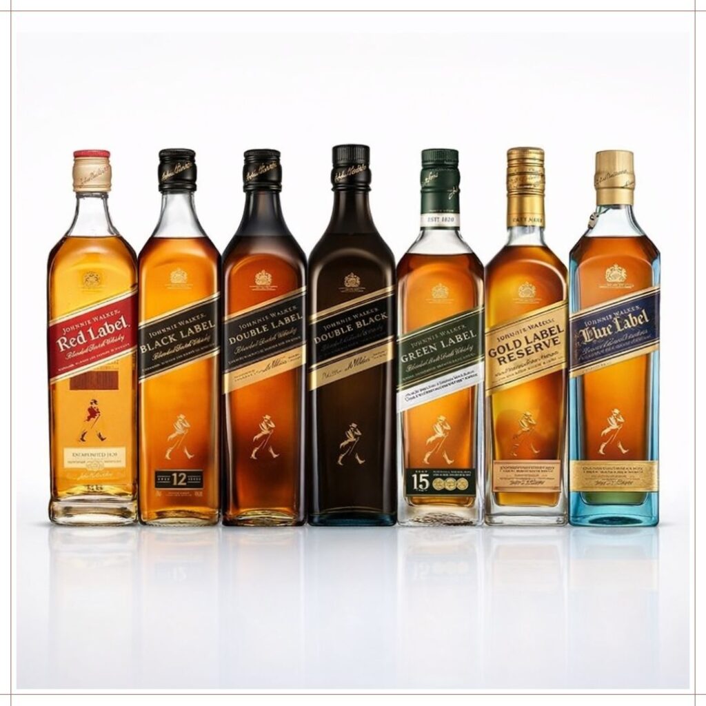 ジョニーウォーカーのラインナップ