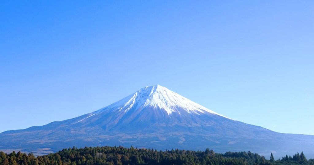 富士山の写真。
壮大、きれい。