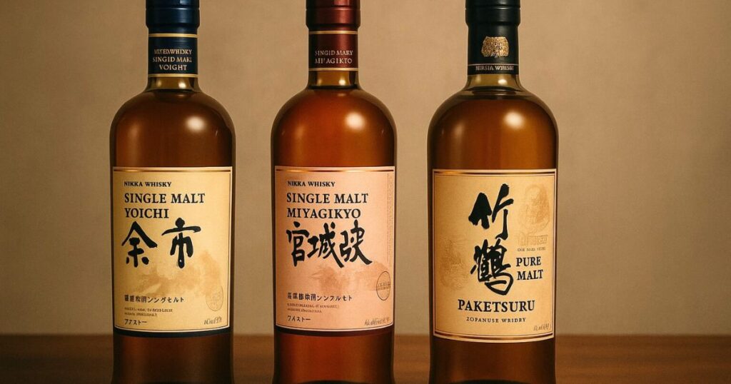 余市と宮城峡、竹鶴を比較検証