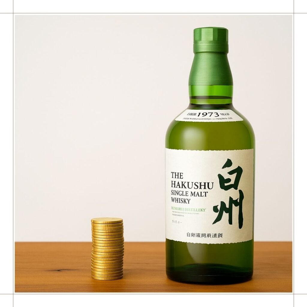 白州の定価と代替ウイスキーの価格差