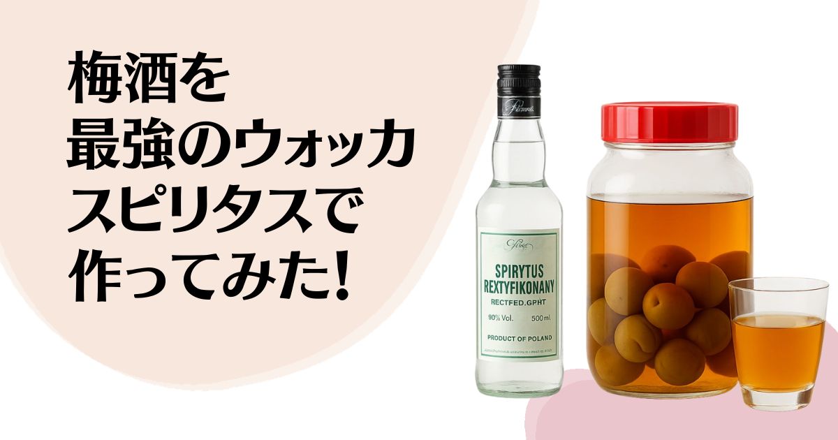 梅酒を最強のウォッカ スピリタスで作ってみた！
