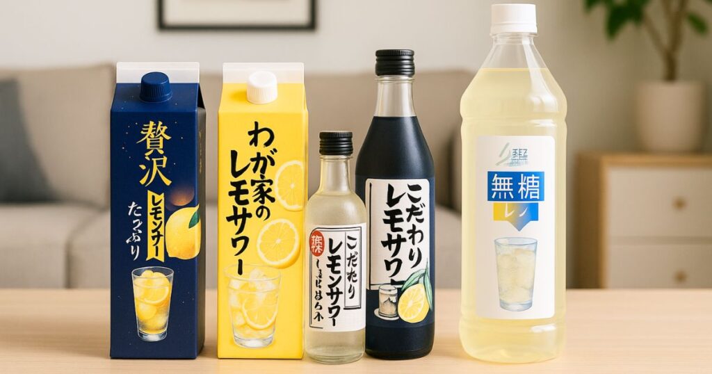 レモンサワーの素のおすすめランキングを紹介
