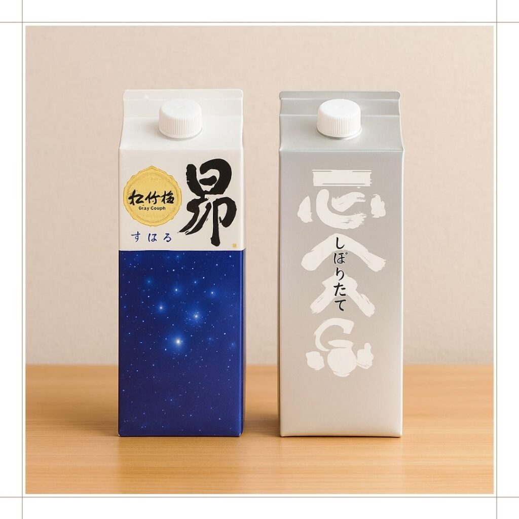 松竹梅昴と菊正宗ギンパックとの比較