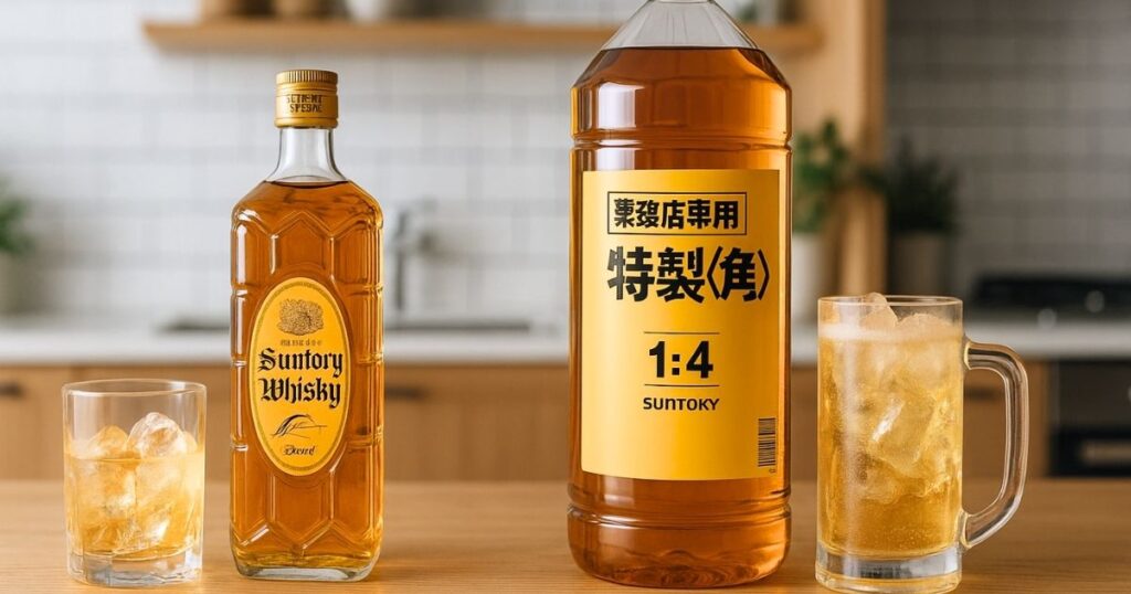 味や購入方法から見る角瓶と業務用角の違いとポイント